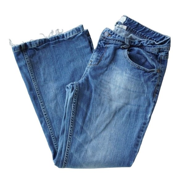 Maurices Jeans Womens Size 11 / 12 Short Molli Flare Frayed Distressed - Picture 7 of 16